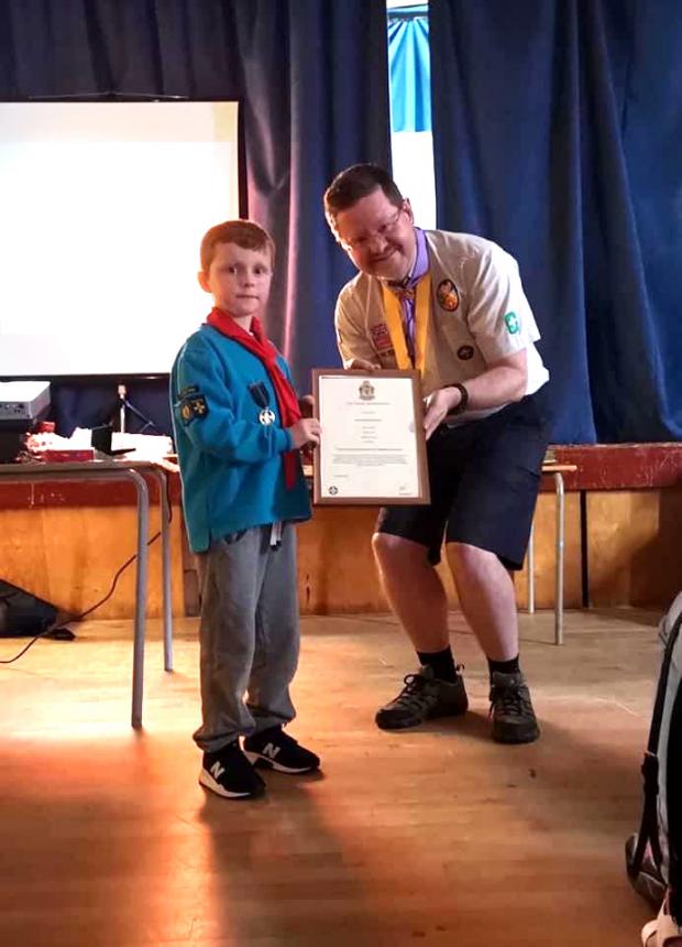 The Northern Echo: Louis getting his commendation 