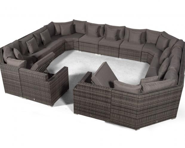 The Northern Echo: Villasenor Rattan 13 - Person Seating Group with Cushions. Credit: Wayfair