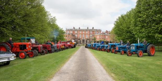 The Northern Echo: File photo of tractors lined up ahead of a previous Newby Hall Tractor Fest