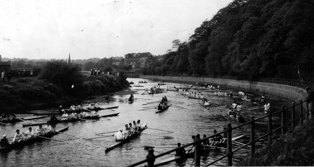 The Northern Echo: The Head of the River race on the Wear at Durham in May 1963