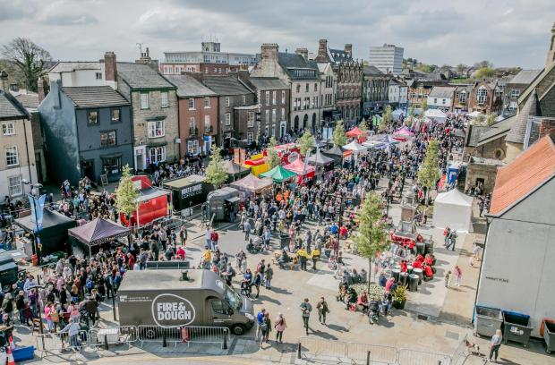 The Northern Echo: Record crowds were drawn to the Bishop Auckland Food Festival Picture: SARAH CALDECOTT