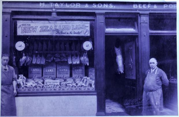 The Northern Echo: Founder Harry Taylor outside the initial Skinnergate store in 1922