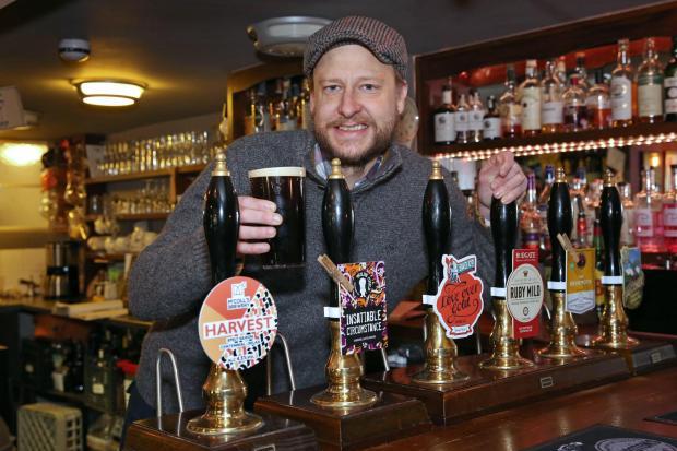 Stuart Miller, pictured in 2019, is stepping down as landlord of the George & Dragon at Hudswell Picture: Richard Doughty