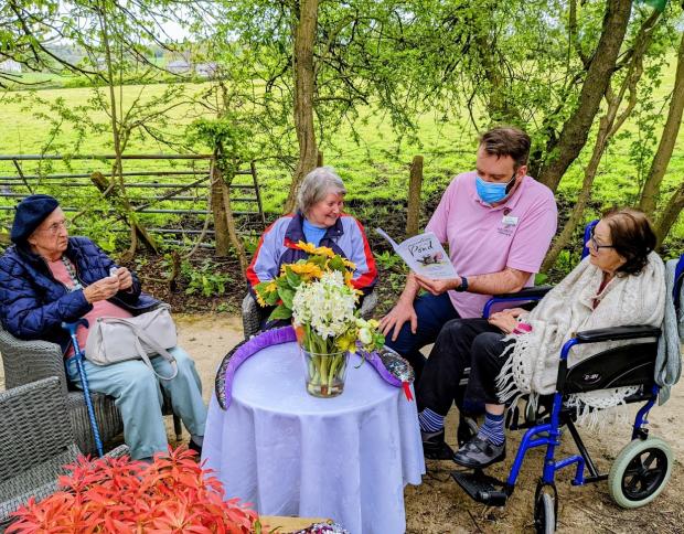 The Northern Echo: Writer Henry Slator visited the Thistle Hill care centre in Knaresborough to share his unusual writing journey with residents which led to the publication of his book Conversations at the Pond