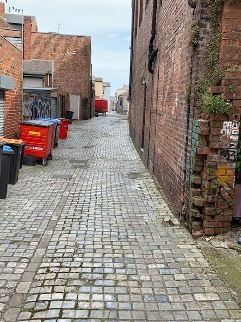 The Northern Echo: Frank Ripley has sent in this picture of a fine line of scoria bricks in Back Newgate Street, Bishop Auckland. "I used to call them “engineering bricks” because of their high strength and load bearing capacity," he says.