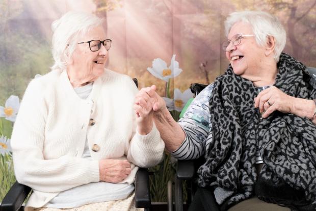 The Northern Echo: Residents Patricia Simons and Janet Tait agree laughter is the best medicine