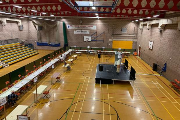 The Northern Echo: Mill House Leisure Centre in Hartlepool was the location for the vote count. Picture: PATRICK GOULDSBROUGH.