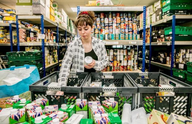 The Northern Echo: Food is donated by supermarkets, local charities, schools and the general public. Picture: SARAH CALDECOTT