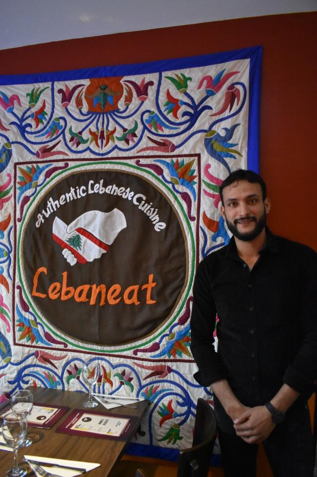 The Northern Echo: Aziz Gouda, assistant owner at Lebaneat restaurant. Picture: PATRICK GOULDSBROUGH.