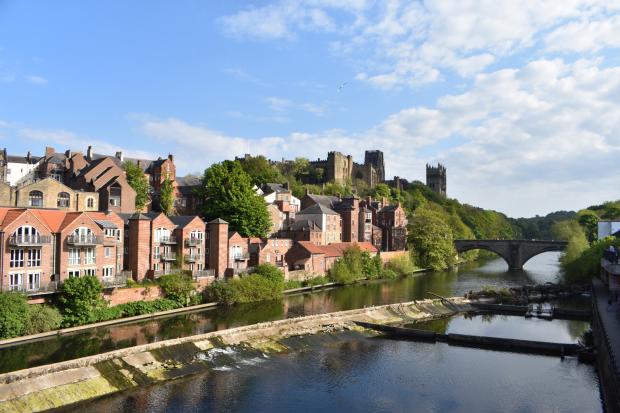 The Northern Echo: A view of the cathedral from The Riverwalk in Durham. Picture: PATRICK GOULDSBROUGH.
