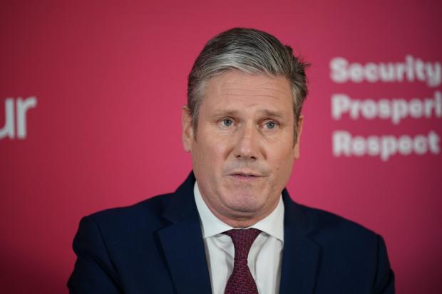 The Northern Echo: Sir Kier Starmer addressed the 'beergate' accusations at the Labour Party headquarters in London. Picture: PA MEDIA.