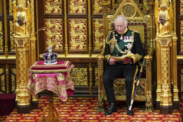 The Northern Echo: The Prince of Wales reads the Queen's Speech during the State Opening of Parliament in the House of Lords (PA)