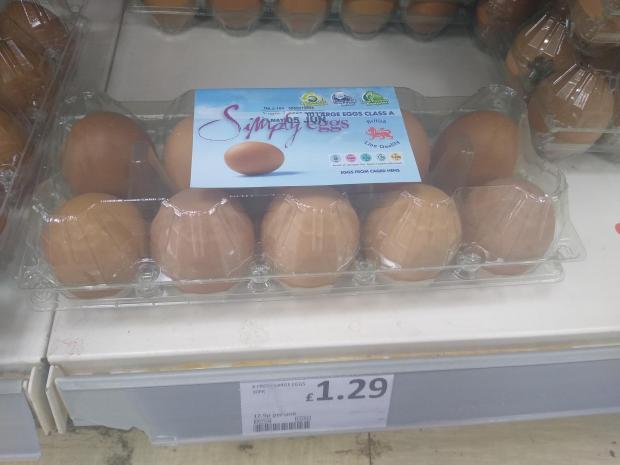 The Northern Echo: 10 eggs will cost you 1.29. Picture: AJA DODD