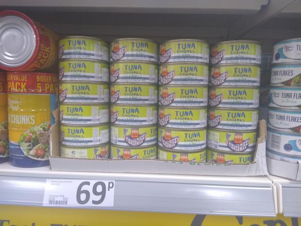 The Northern Echo: One tin of tuna will cost more than double what Lee Anderson thinks the public ought to spend on ingredients for a meal. Picture: AJA DODD