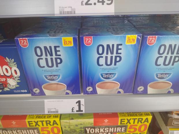 The Northern Echo: The British public can't survive without tea bags, and the cheapest option we could find cost £1 for 72 tea bags. Picture: AJA DODD