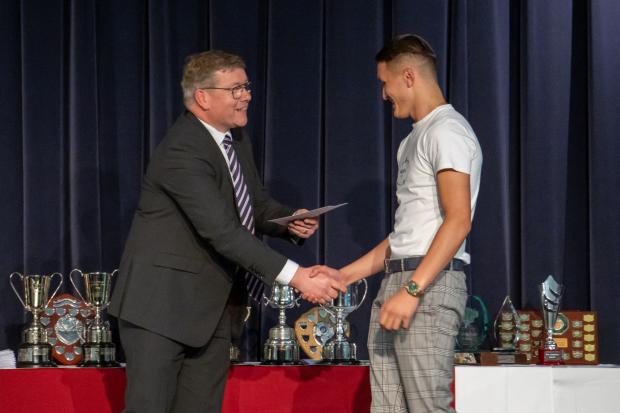 The Northern Echo: Peter Gibson presented prizes to the deserving students