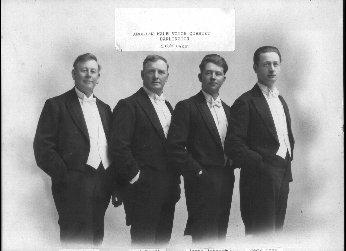 The Northern Echo: Echo memories - The Aeolian Quartet pictured about 1925, from left, Jack Johnson of Aeolian House, Fred Bradley, James Johnson (nephew of Jack Johnson) and Jack Cook