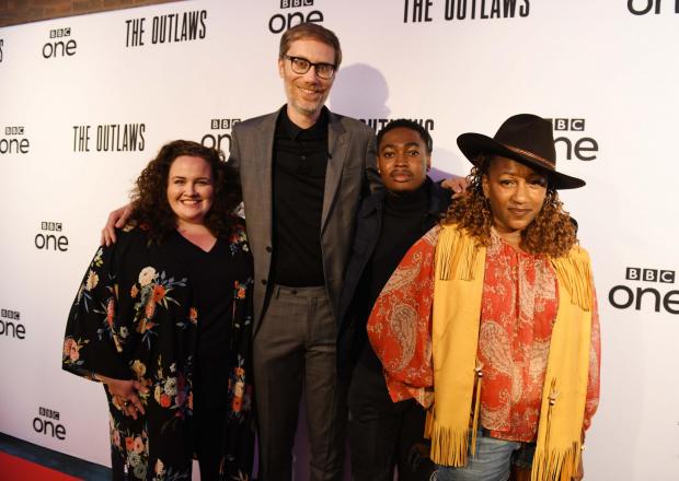 The Northern Echo: The cast The Outlaws at Northern Stage in Newcastle for the BBC Comedy Festival. Picture: BARRY PELLS