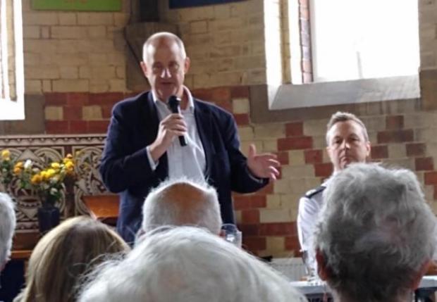 The Northern Echo: Kevin Hollinrake MP speaks to Linton-on-Ouse villagers who say plans to create an asylum reception centre at the former RAF base are at the ‘wrong plan, wrong place