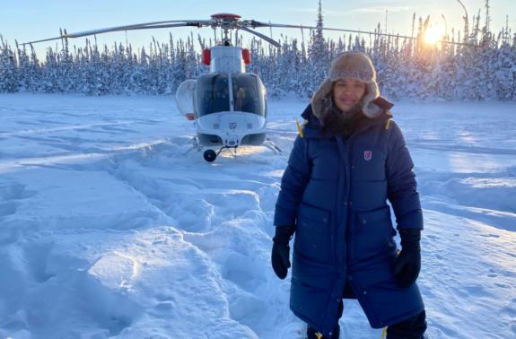 The Northern Echo: Arctic From Above with Liz Bonnin. Credit: Sky The Northern Echo: Arctic From Above with Liz Bonnin. Credit: Sky