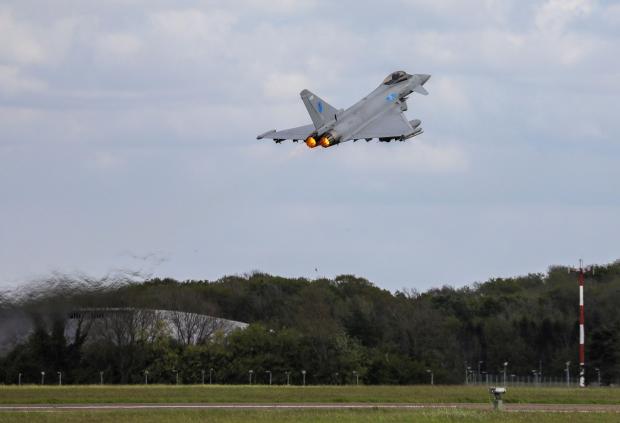 The Northern Echo: The Typhoon jet located at RAF Leeming Bar Picture: Crown copyright