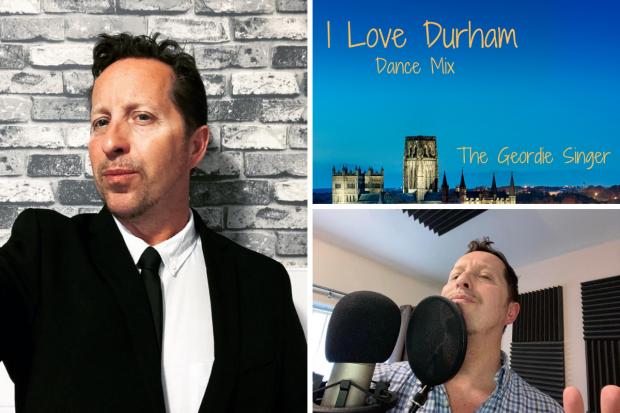 Paul Martin, who is more commonly known as The Geordie Singer, delighted his fans at the start of this month after he released a new track entitled ‘I love Durham’. Pictures: PAUL MARTIN.