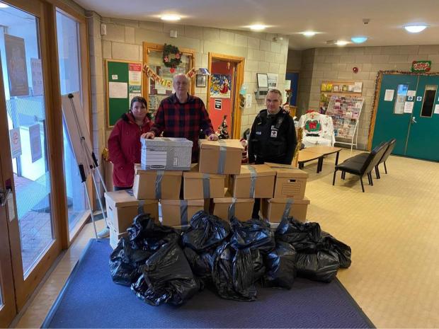 The Northern Echo: Just some of the donations that John and Jayne have sorted out. Picture: JOHN GIBSON.