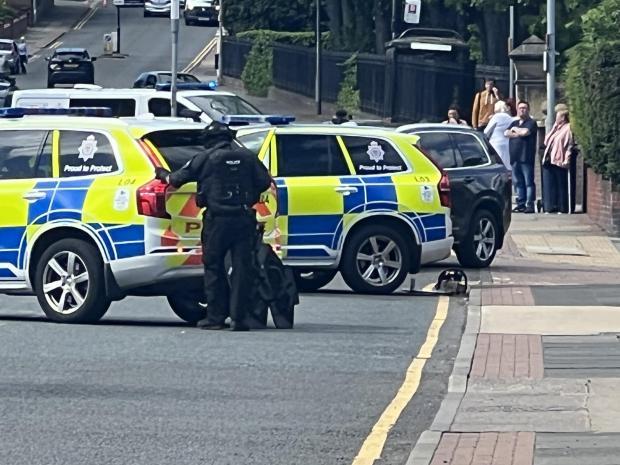 The Northern Echo: Armed police at the scene. Picture: JIM SCOTT.