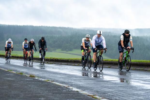 Cyclists raising money for the North East Autism Society during a previous challenge