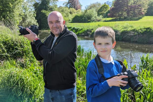 Discover Brightwater photo competition winners Rob Lambert and Lyndon Mayos. Picture: Chris Barron