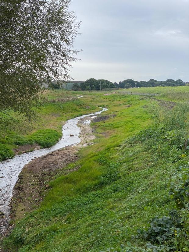 The Northern Echo: The new channel created after the culvert was removed