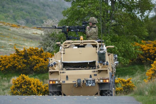 The Northern Echo: Catterick troops are training in Cumbria on the Jackal 2 vehicle and the weapons that can be mounted on it Picture: Matt Allen / MOD 