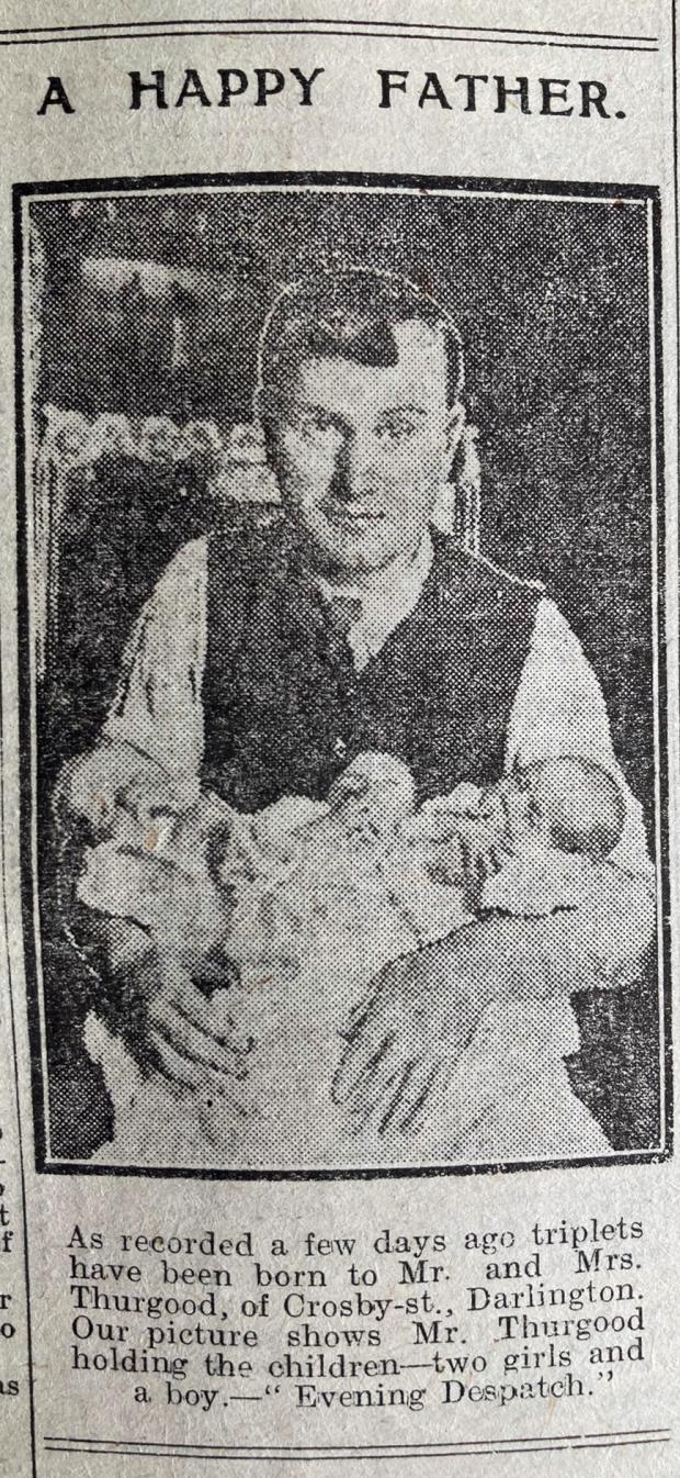 The Northern Echo: How the Echo's former sister paper, the Evening Despatch, reported the arrival of the Darlington triplets