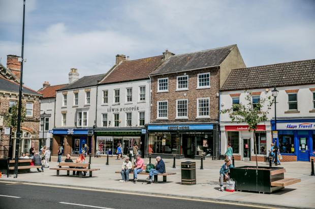 The Northern Echo: New trees and benches have been installed in Northallerton town centre Picture: SARAH CALDECOTT