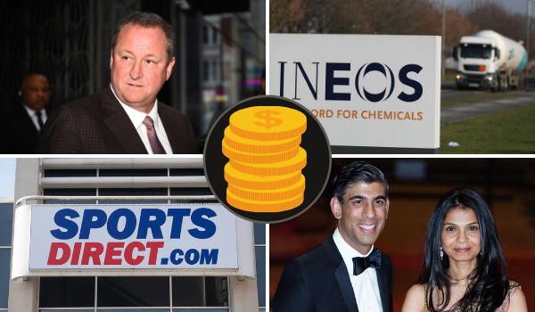 Sports Directs Mike Ashley and Rishi Sunak named in Sunday Times rich list