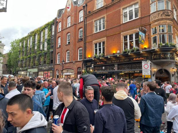 The Northern Echo: Sunderland fans in Covent Garden