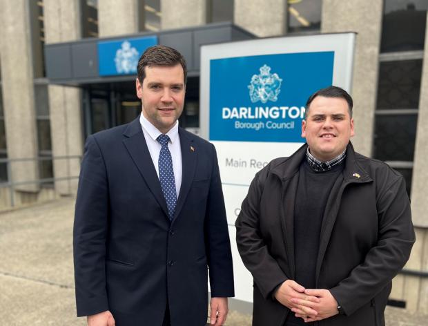 The Northern Echo: Cllrs Mike Renton and Jonathan Dulston. Picture: Darlington Borough Council.