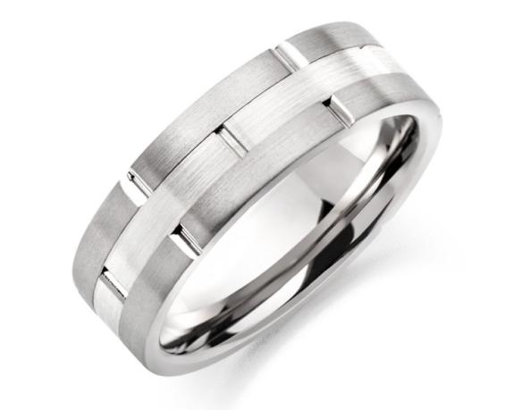 The Northern Echo: Men's Two Tone Brushed Titanium Ring. Credit: Beaverbrooks The Northern Echo: Men's Two Tone Brushed Titanium Ring. Credit: Beaverbrooks