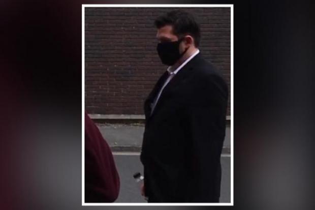Callum MacHardie outside Swindon Crown Court on a previous occasion