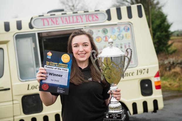 Zoe Philipson of Tyne Valley Ices in Hexham, Northumberland was voted Ice Cream Van of the Year Picture: NORTHERN ECHO