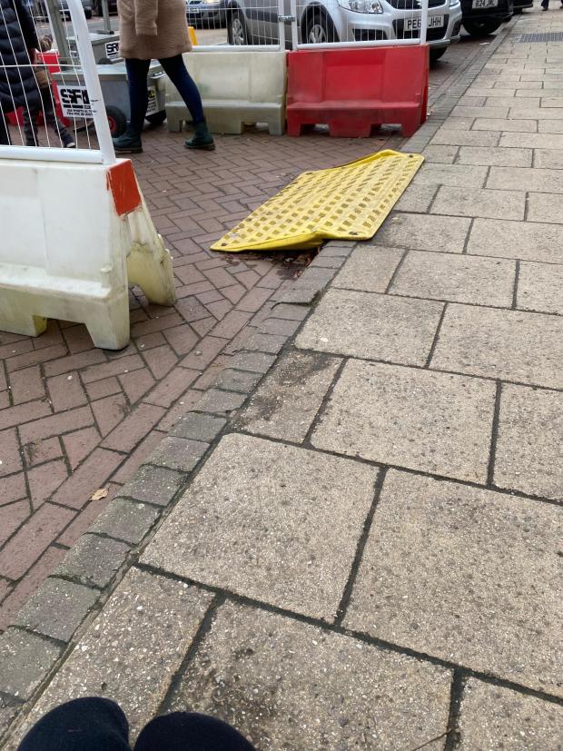 The Northern Echo: David Mason says the temporary ramps weren't suitable for wheelchair users Picture: DAVID MASON