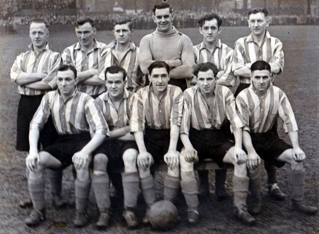 The Northern Echo: The Stanley United team that won the Northern League championship in 1945-46 .Clever.