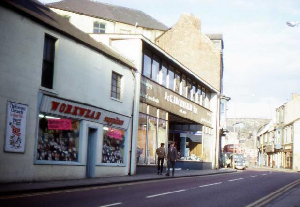 The Northern Echo: Workwear Supplies and Archibald’s Store, in North Road, around 1972. These buildings have been demolished to make way for smaller retail premises. Many people used Archibald’s store as a short cut which brought them out in Crossgate