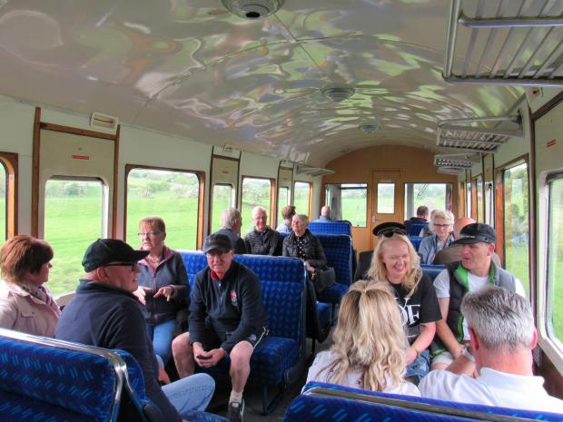 The Northern Echo: Members of the public, visitors and esteemed guests enjoyed the maiden journey of the train. Picture: HFPR.