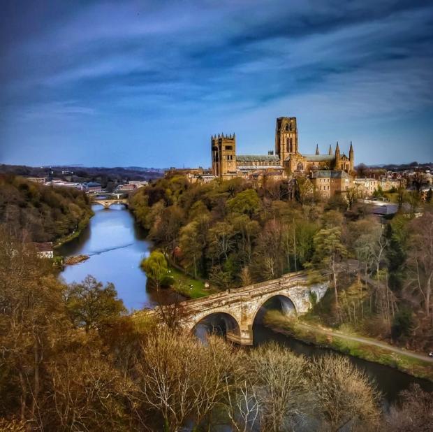 The Northern Echo: Durham Cathedral dominates the surrounding landscape.
