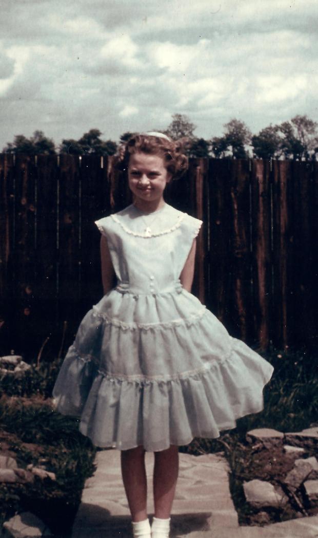 The Northern Echo: A rare colour picture of Carolyn in the powder blue dress in which she met the Queen