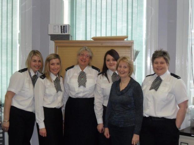 The Northern Echo: Deborah Jemson (third from left) worked at the police station from 1994 to 2011 