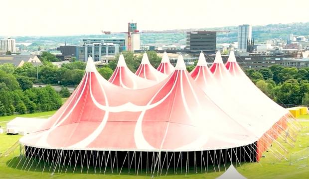 The Northern Echo: The big top on the Town Moor is already in place 