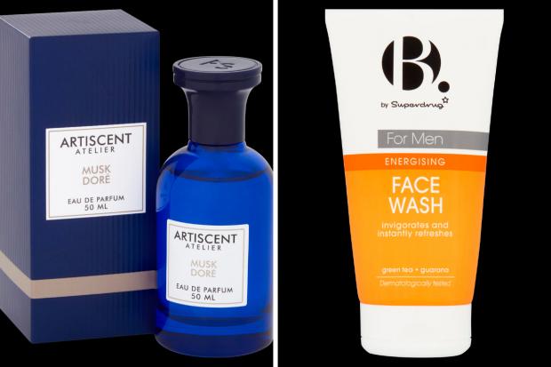 The Northern Echo: (Left) Artiscent Atelier EDP Musk Dore and (right) B. Men Energy Face Wash (Superdrug/Canva)