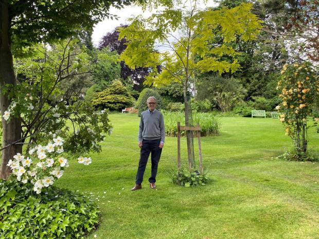 The Northern Echo: Ian Waller in his gardens at Southlands which are open to the public on Sunday